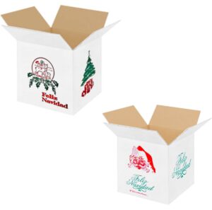 10 CAJAS PISQUERA MOTIVO NAVIDAD