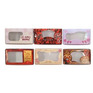06 CAJAS MOTIVO DÍA DE LA MADRE PARA BOMBONES